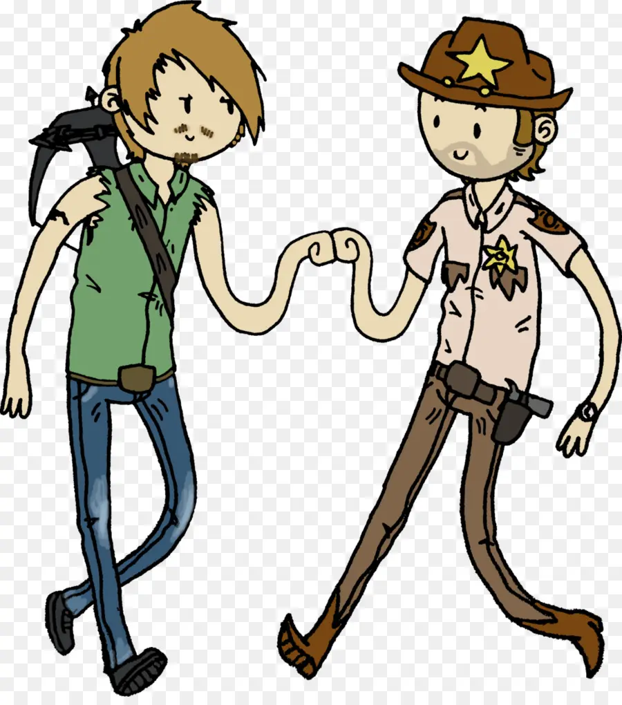 Rick Grimes，Daryl Dixon PNG