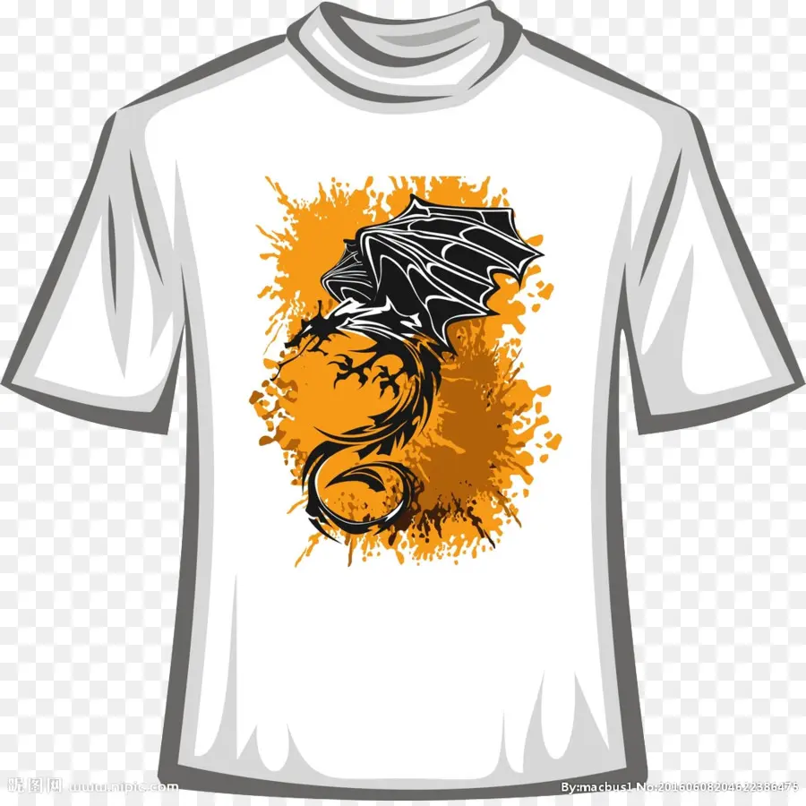 Camiseta Dragón，Dragón PNG