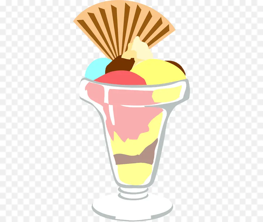 Helado，Sundae PNG