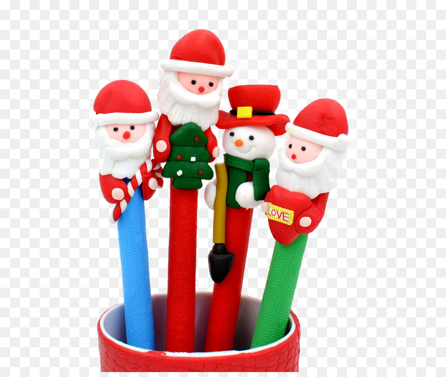 Bolígrafos Navideños，Papá Noel PNG