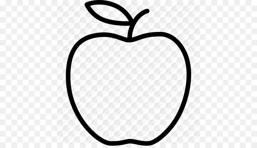 Contorno De Manzana，Fruta PNG