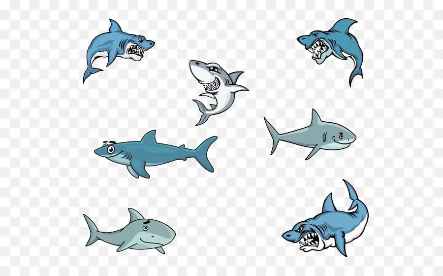 Tiburón，De Dibujos Animados PNG