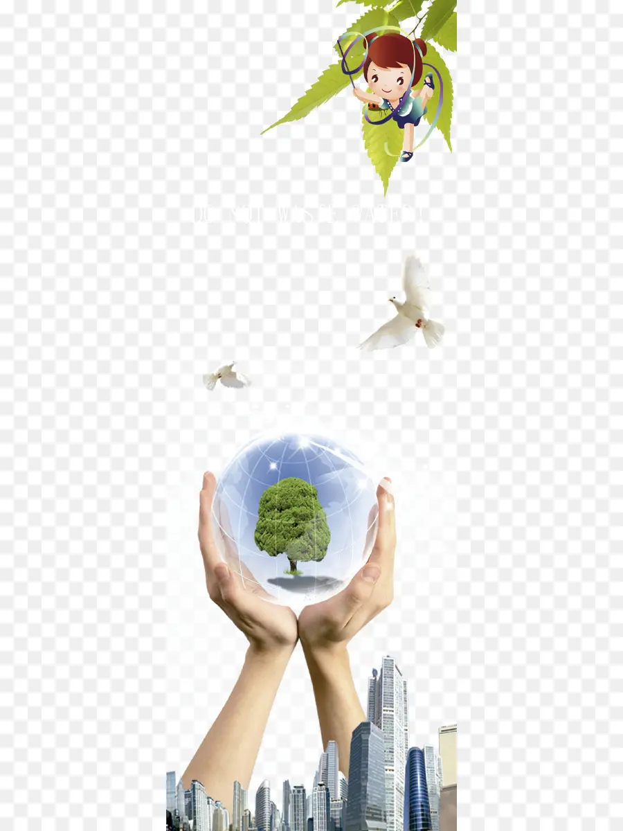 árbol En Manos，Globo PNG