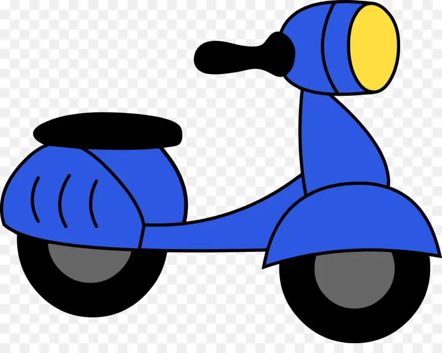 Scooter，Azul PNG