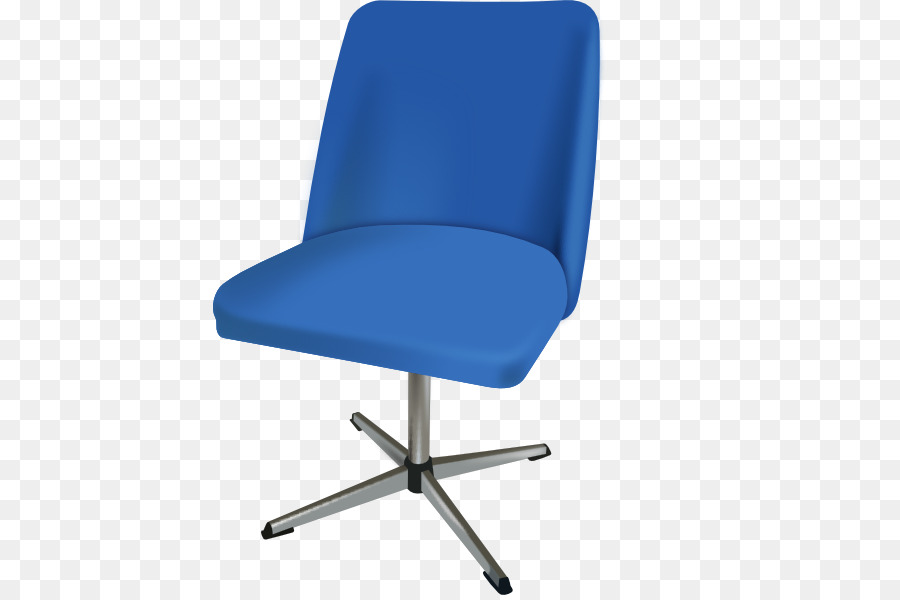 Silla De Oficina Azul，Asiento PNG