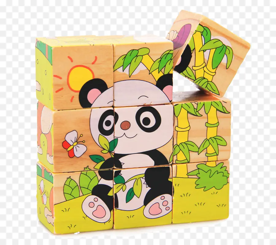 Bloques Panda，Rompecabezas PNG