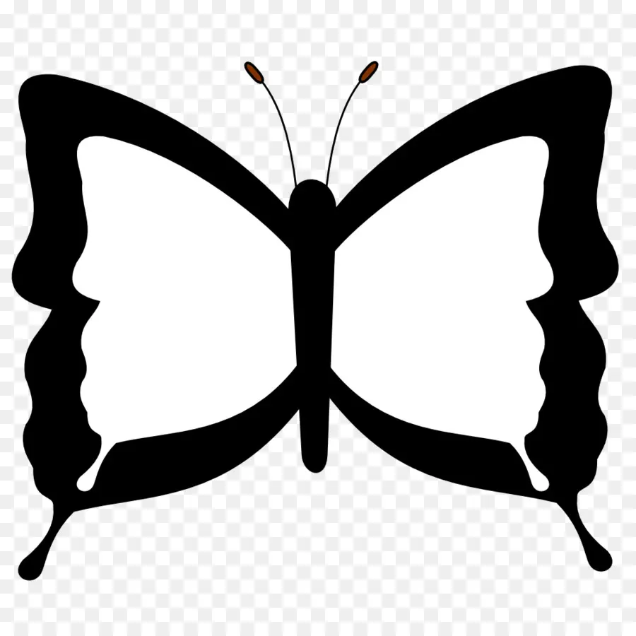 Mariposa，En Blanco Y Negro PNG