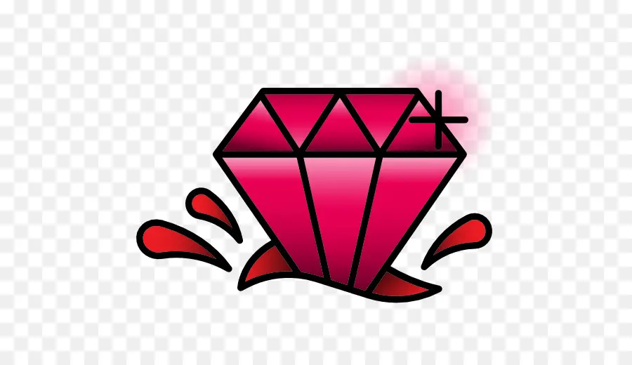 Diamante Rojo，Joya PNG