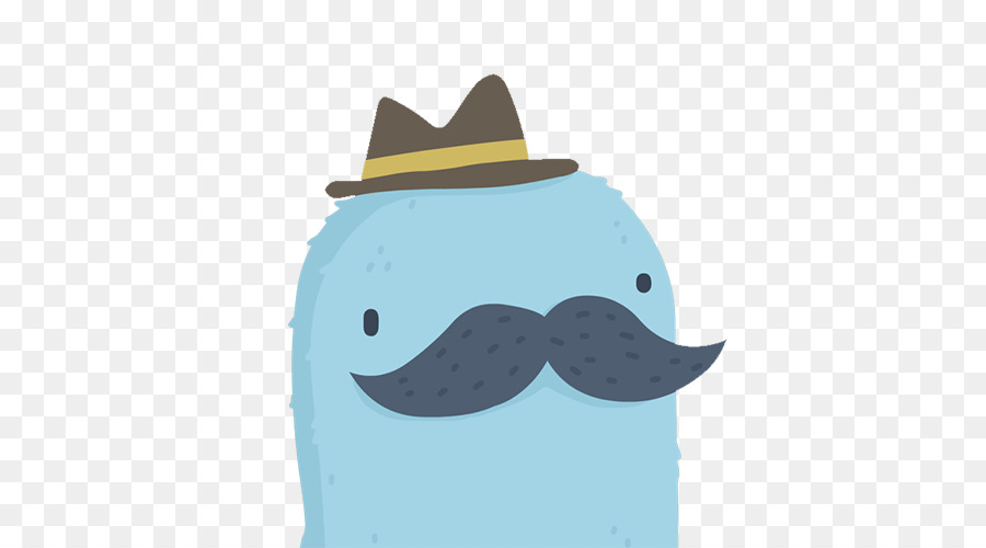 Carácter Azul，Bigote PNG