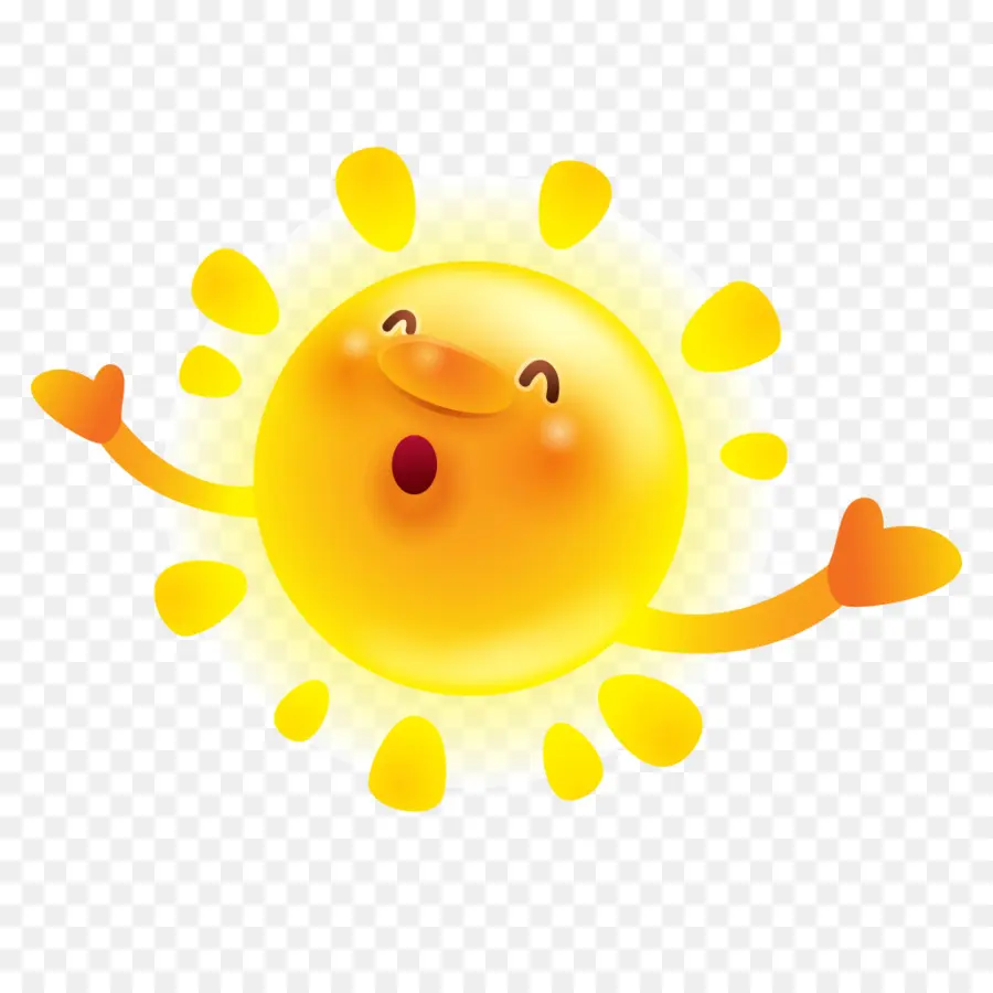 Sol Sonriente，Luz Solar PNG