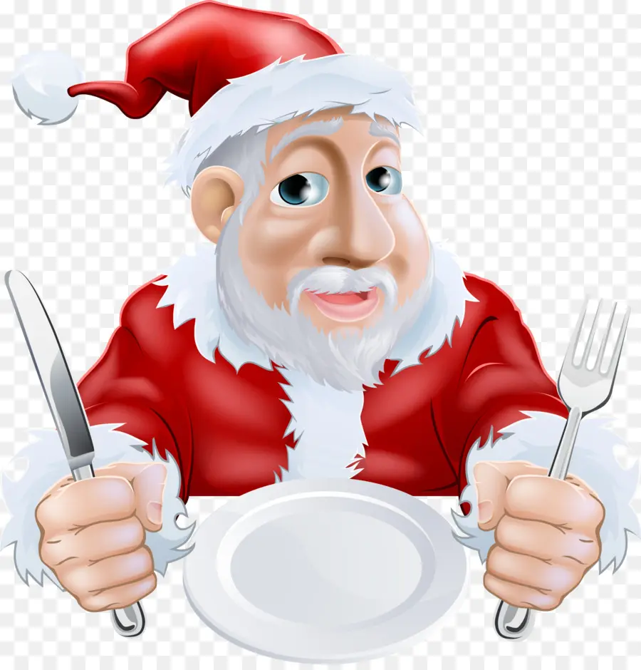 Santa Claus，Cena De Navidad PNG