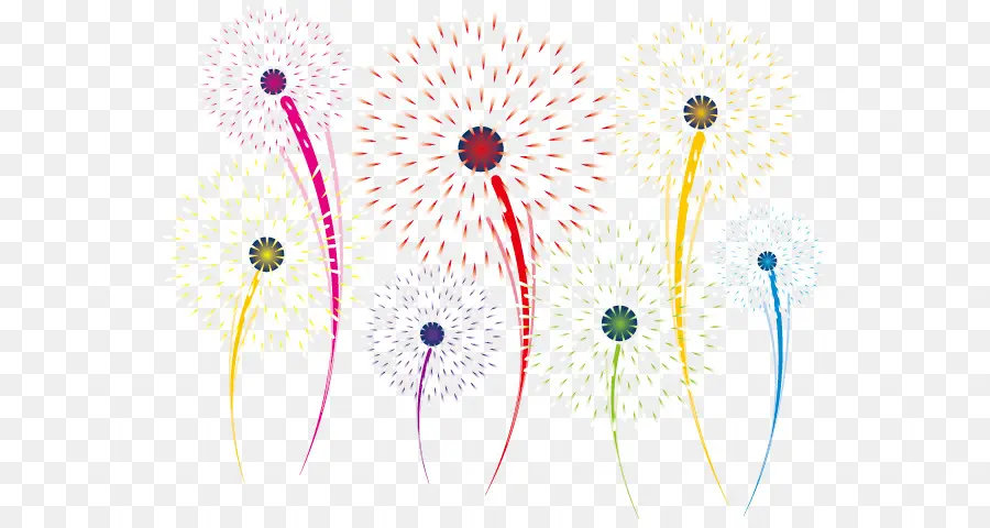 Fuegos Artificiales，Año Nuevo Chino PNG