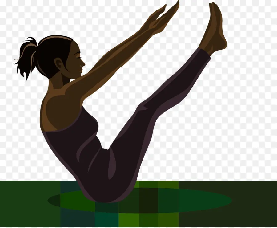 Postura De Yoga，Mujer PNG