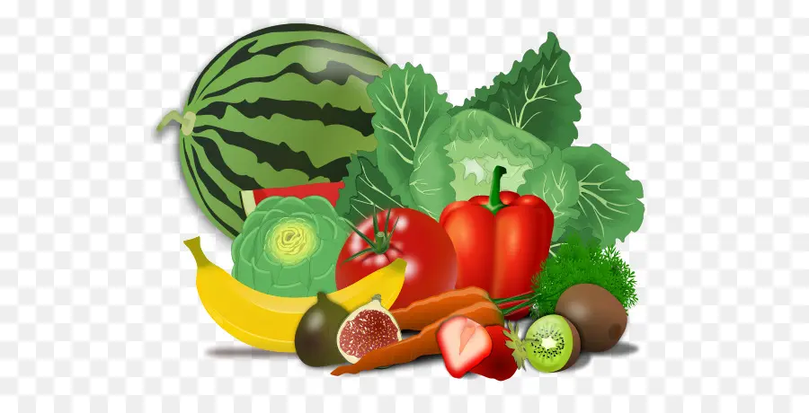 Frutas Y Verduras，Saludable PNG