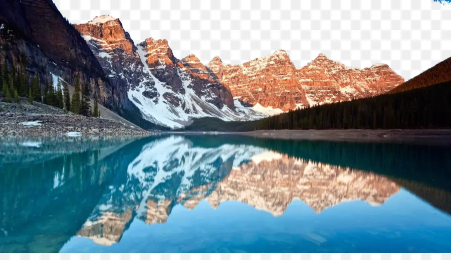 Moraine Lake，Valle De Los Diez Picos PNG