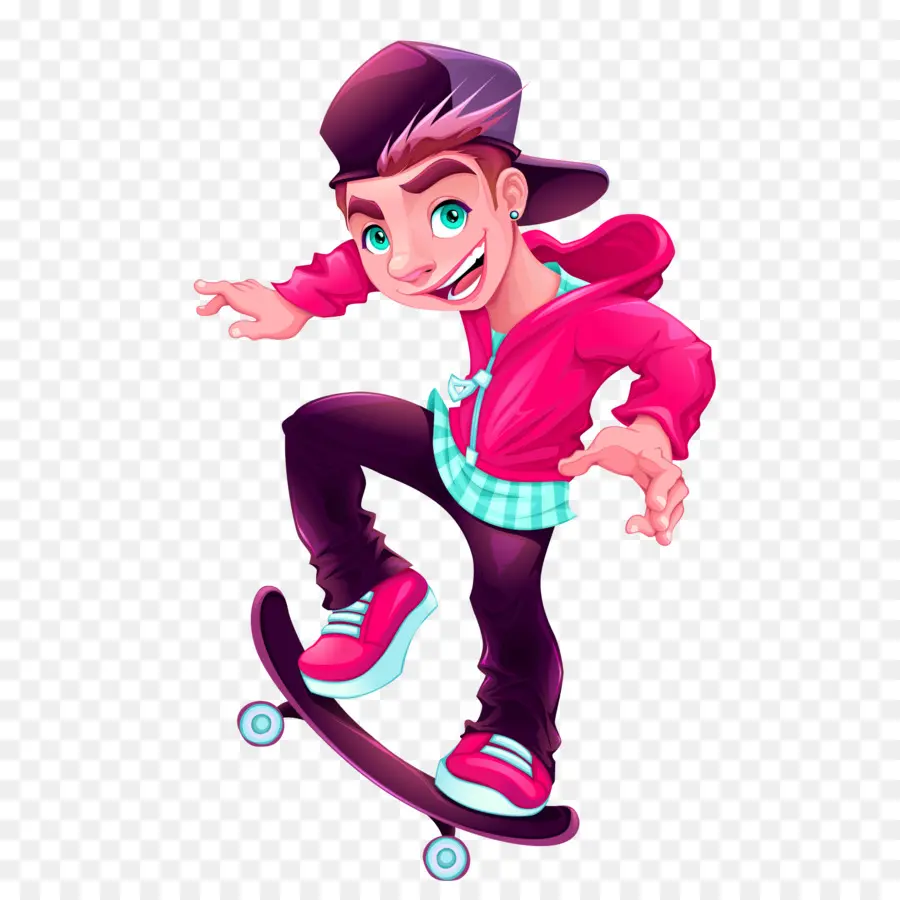 Patinador，Patineta PNG