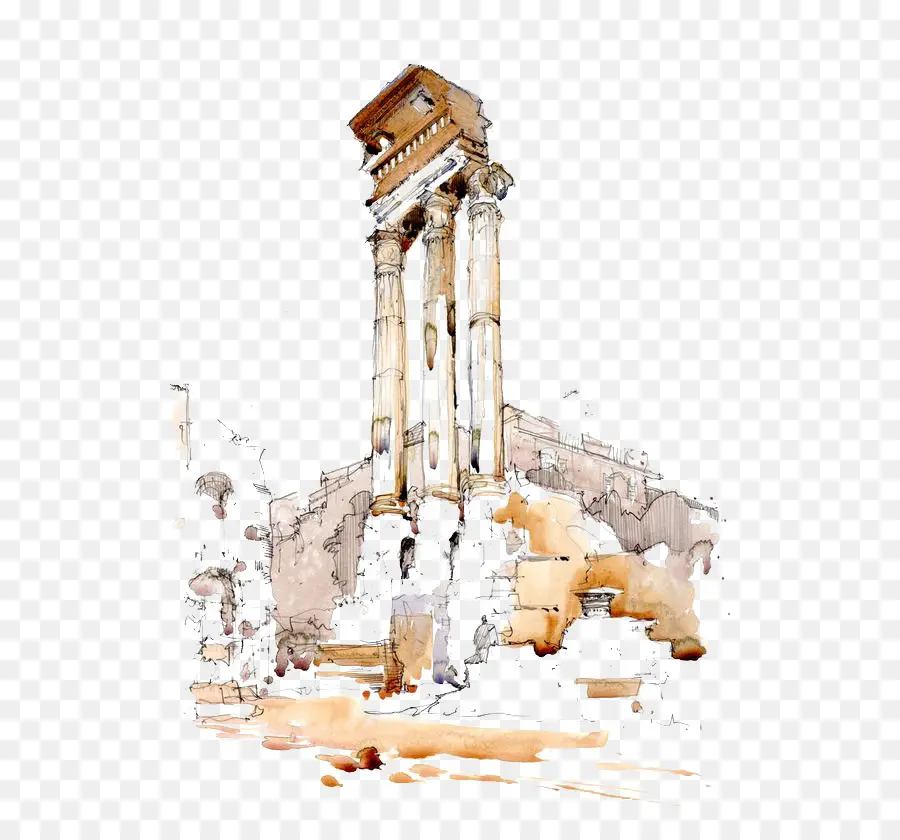 Ruinas Antiguas，Columnas PNG