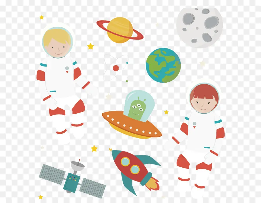 Garabatos Espaciales，Astronautas PNG