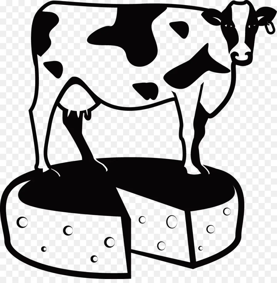 Vaca Con Queso，Lácteos PNG