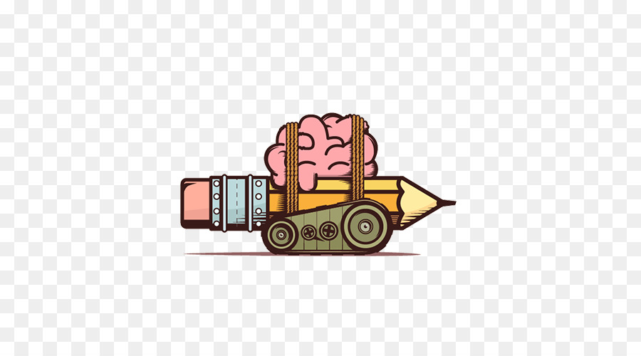 Cerebro Y Lápiz，Tanque PNG