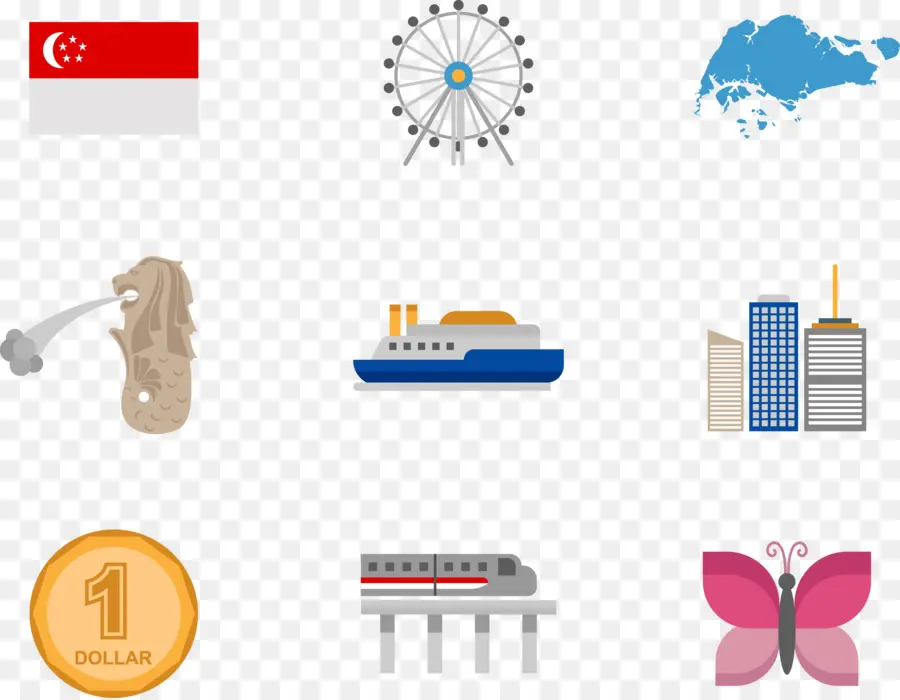 Iconos De Singapur，Singapur PNG