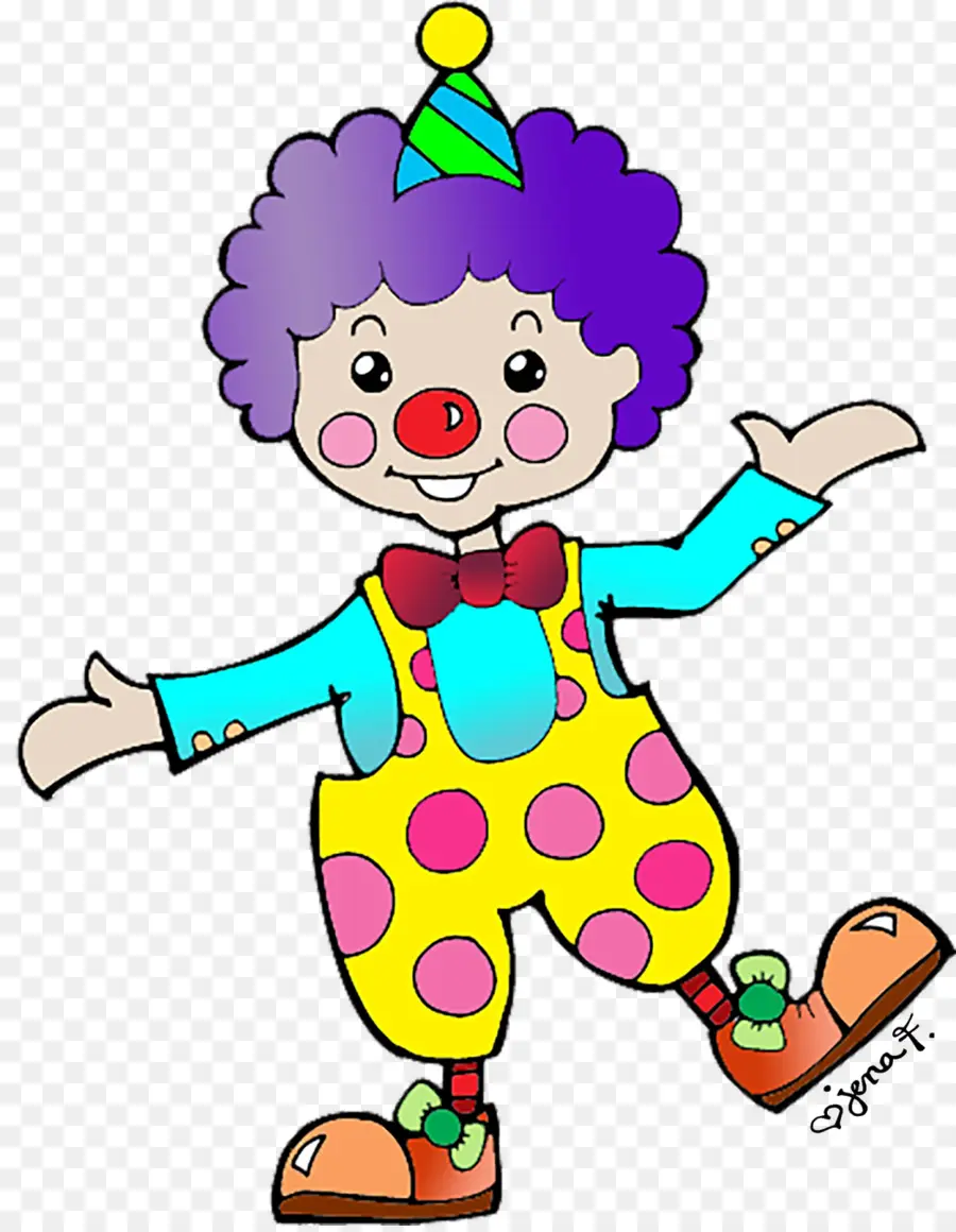 Payaso Con Traje Colorido，Payaso PNG