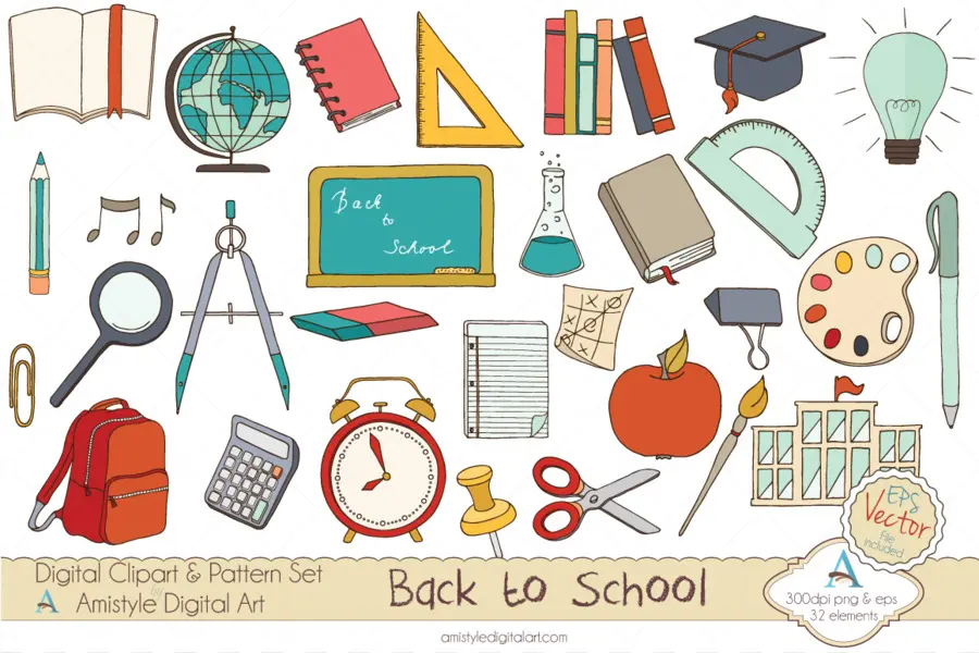 Artículos De Regreso A Clases，Suministros PNG