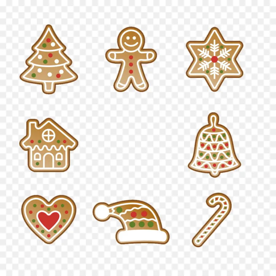 Galletas De Jengibre，Navidad PNG