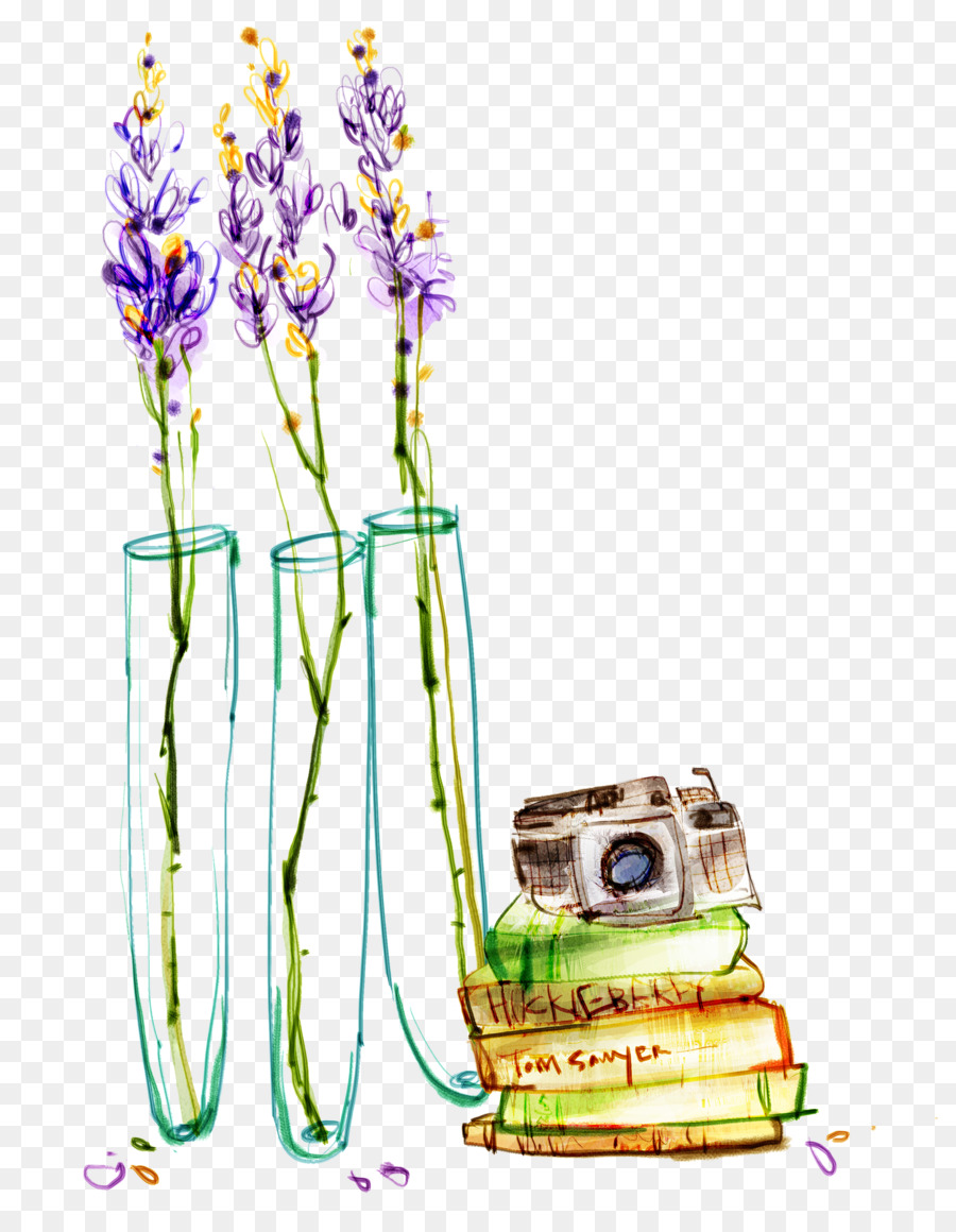 Flores Y Libros，Florero PNG