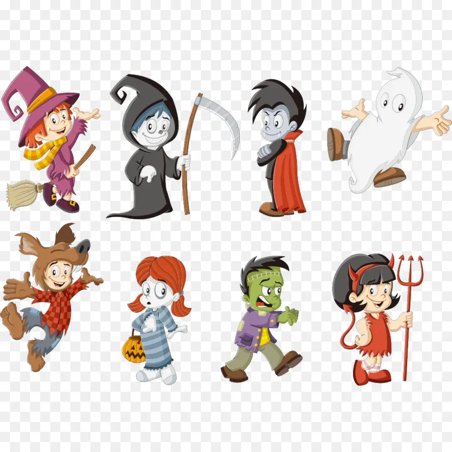 Personajes De Halloween，Disfraces PNG