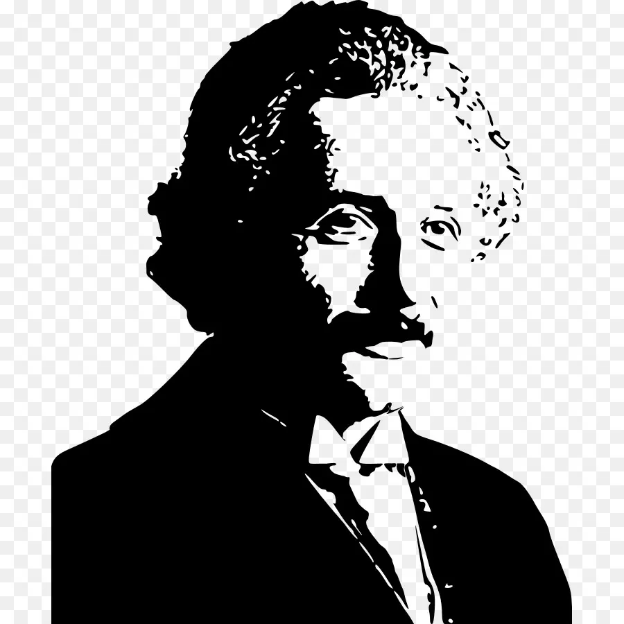 Albert Einstein，Silueta PNG