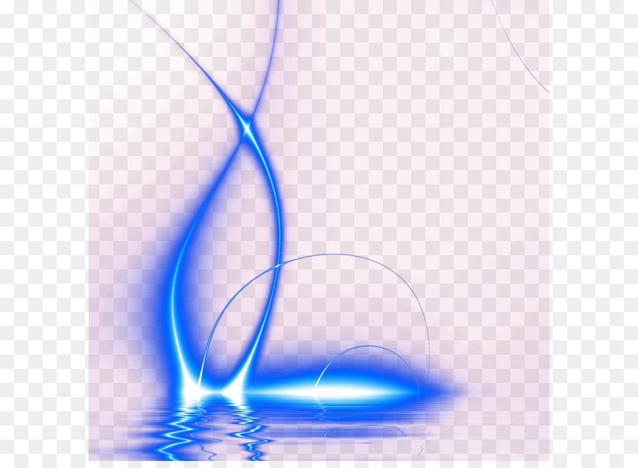 Luz Abstracta，Azul PNG