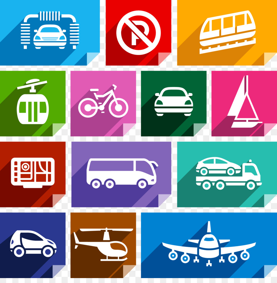 Iconos De Transporte，Vehículos PNG