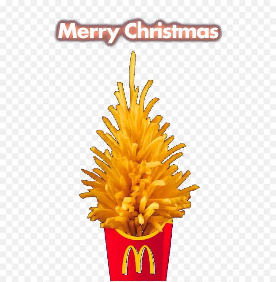 Árbol De Navidad De Papas Fritas，Comida Rápida PNG