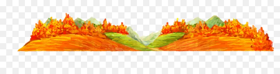 Pintura A La Acuarela，Paisaje PNG