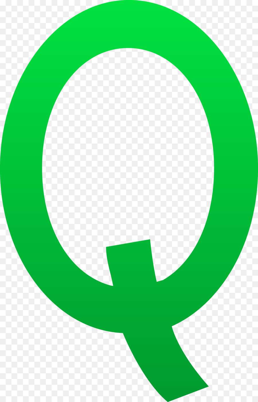 Q Verde，Alfabeto PNG