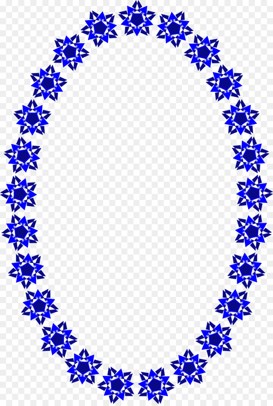 Marco Floral Azul，Flores PNG