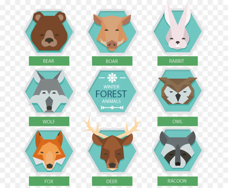 Animales Del Bosque De Invierno，Bosque PNG