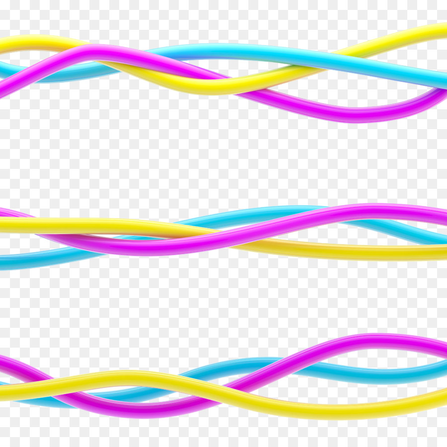 Líneas Coloridas，Ondas PNG