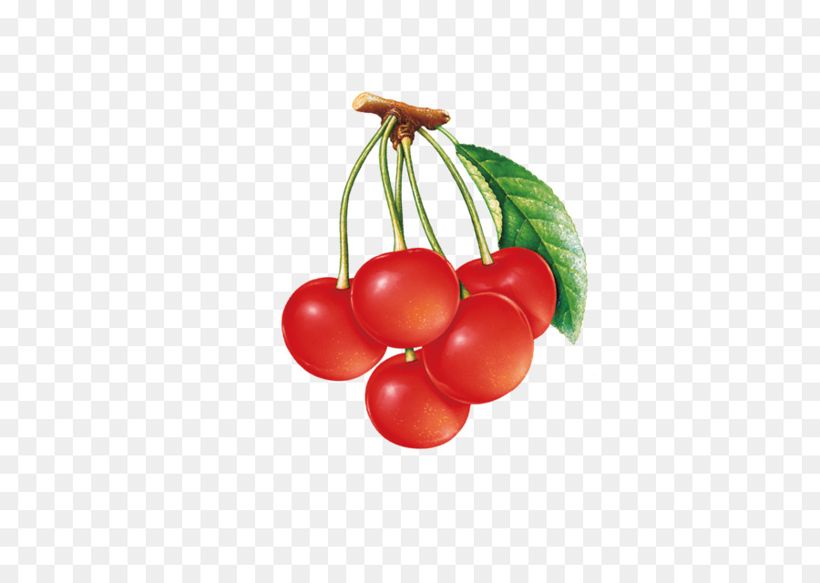 Cerezas Rojas，Alimento PNG