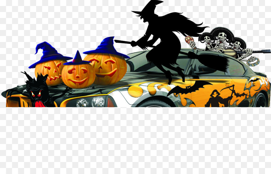 Coche，Halloween PNG