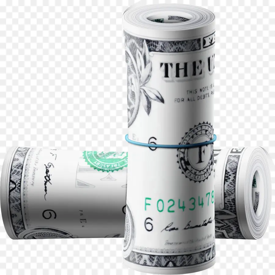 Billetes De Un Dólar Enrollados，Dólar PNG