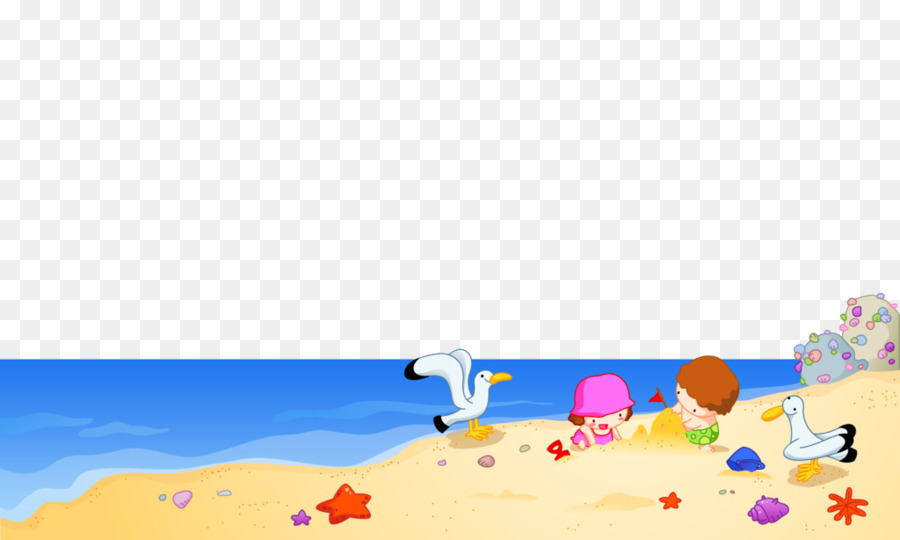 Escena De Playa，Niños PNG