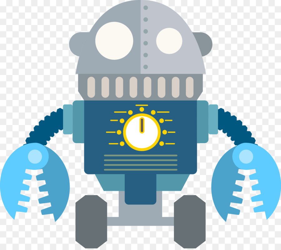 Robot Tanque，Azul PNG