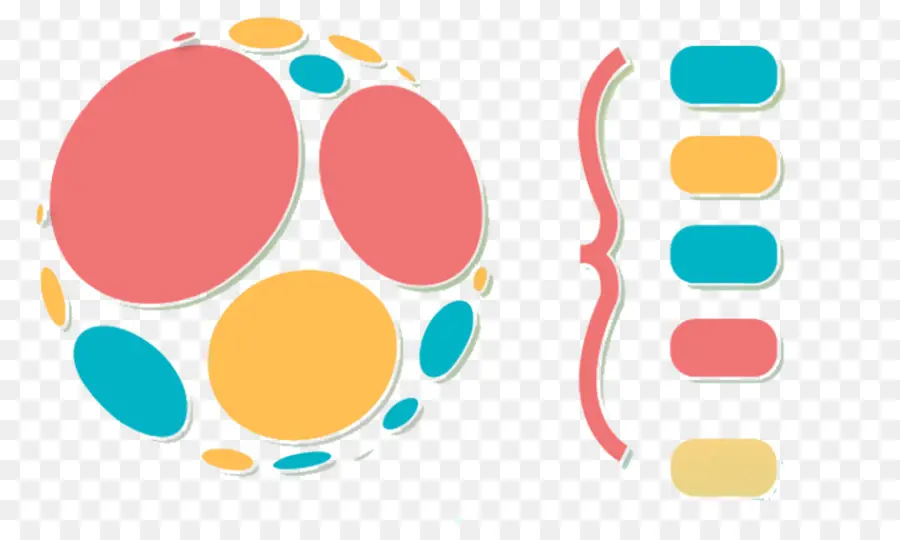 Diagrama Colorido，Circulos PNG