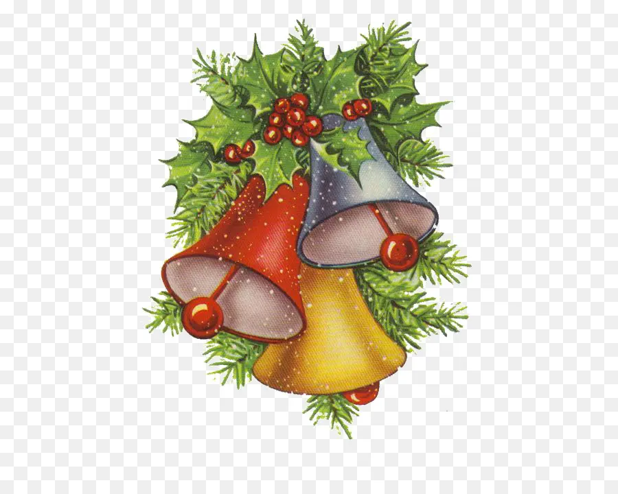 Campanas De Navidad，Acebo PNG