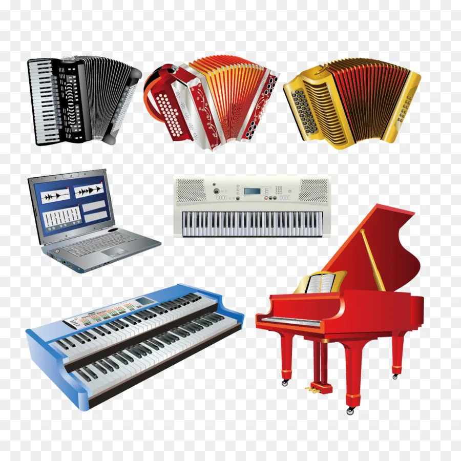 Instrumentos Musicales，Piano PNG