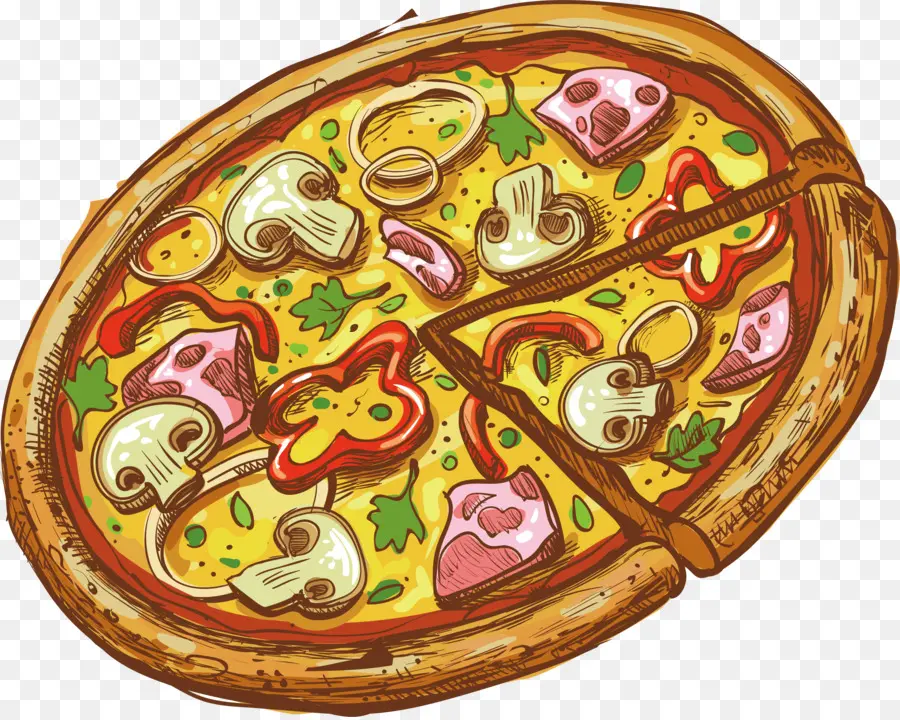 Rebanada De Pizza，Pepperoni PNG