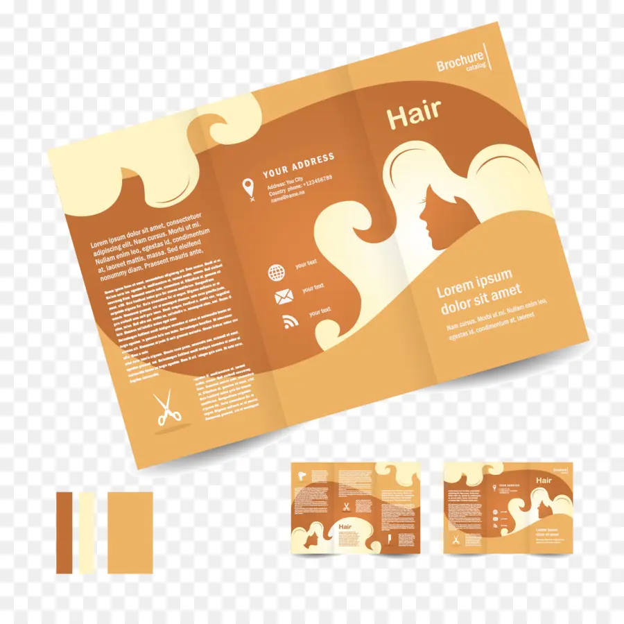 Folleto De Cabello，Cabello PNG