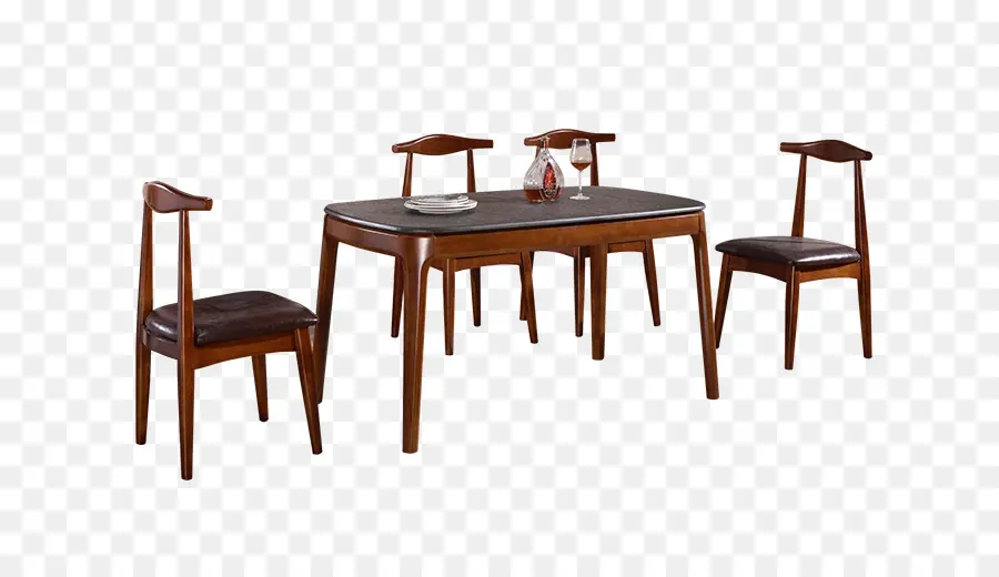 Juego De Mesa De Comedor，Sillas PNG